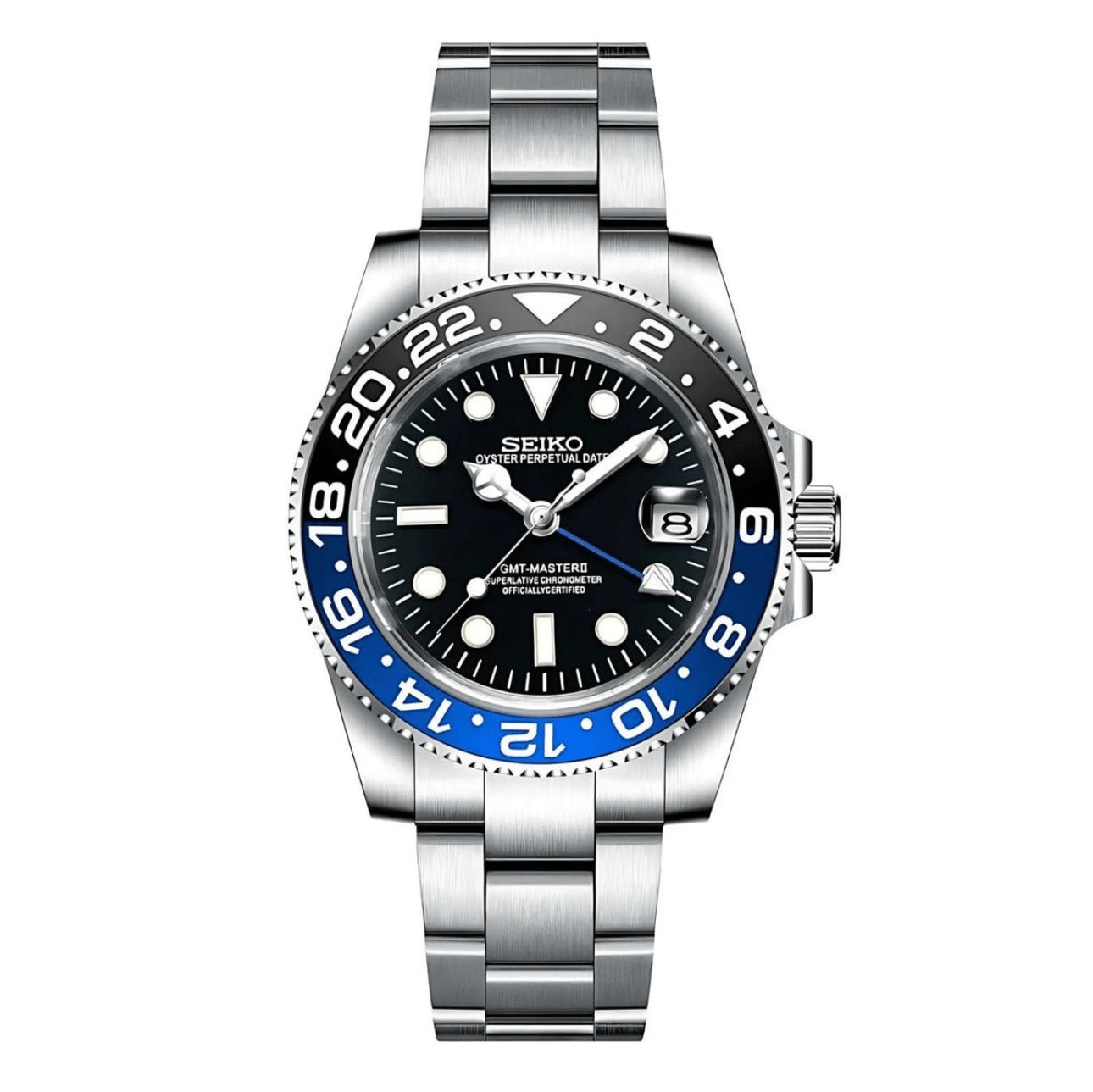 Seiko Mod GMT Batman – Watches By Cody