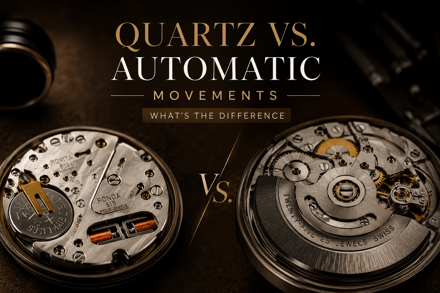 Quartz vs. Automatic Movements: What's the Difference - Watches By Cody