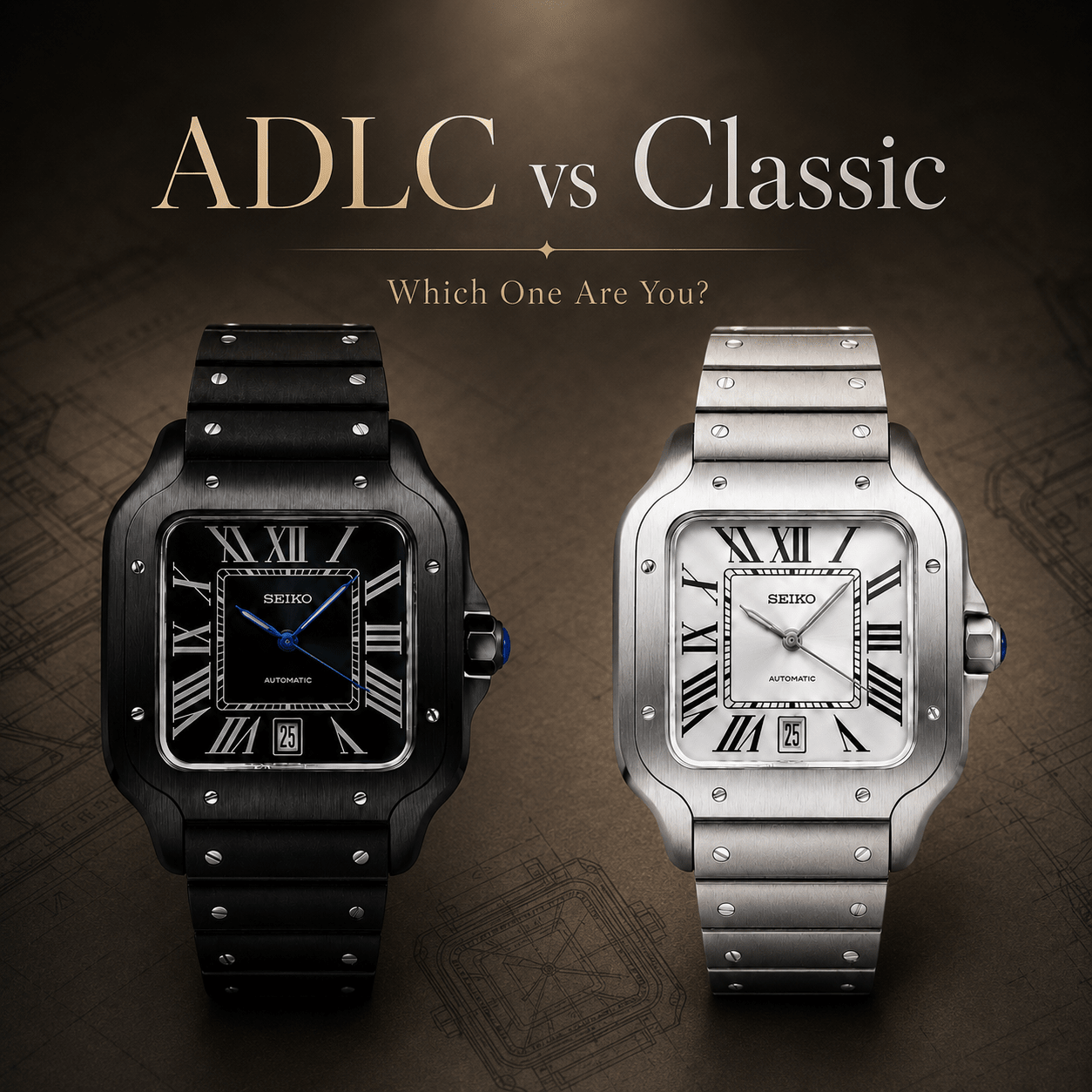 Santos ADLC vs Santos Silver White Classic: Which One Are You? - Watches By Cody