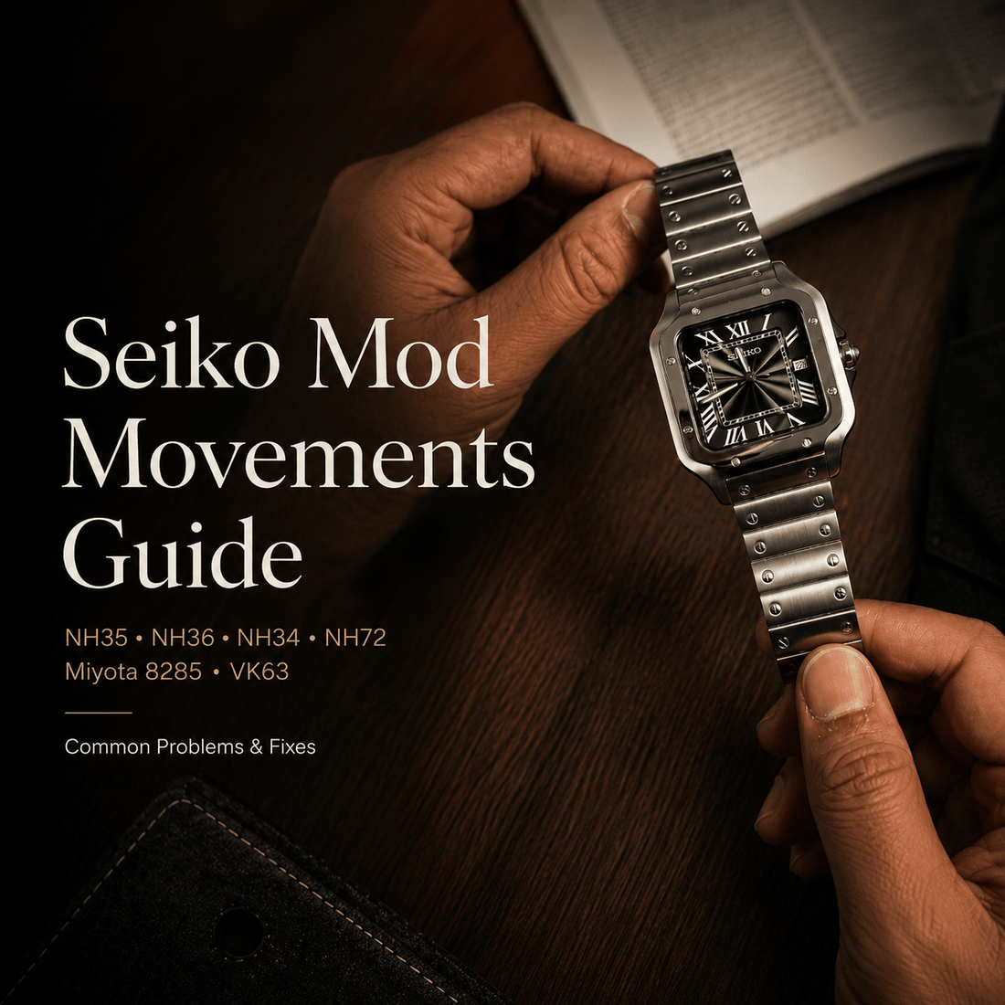 The Complete Guide to Seiko Mod Watch Movements: NH35, NH36, NH34, NH72, Miyota 8285, and VK63 — Including Common Problems and Fixes - Watches By Cody