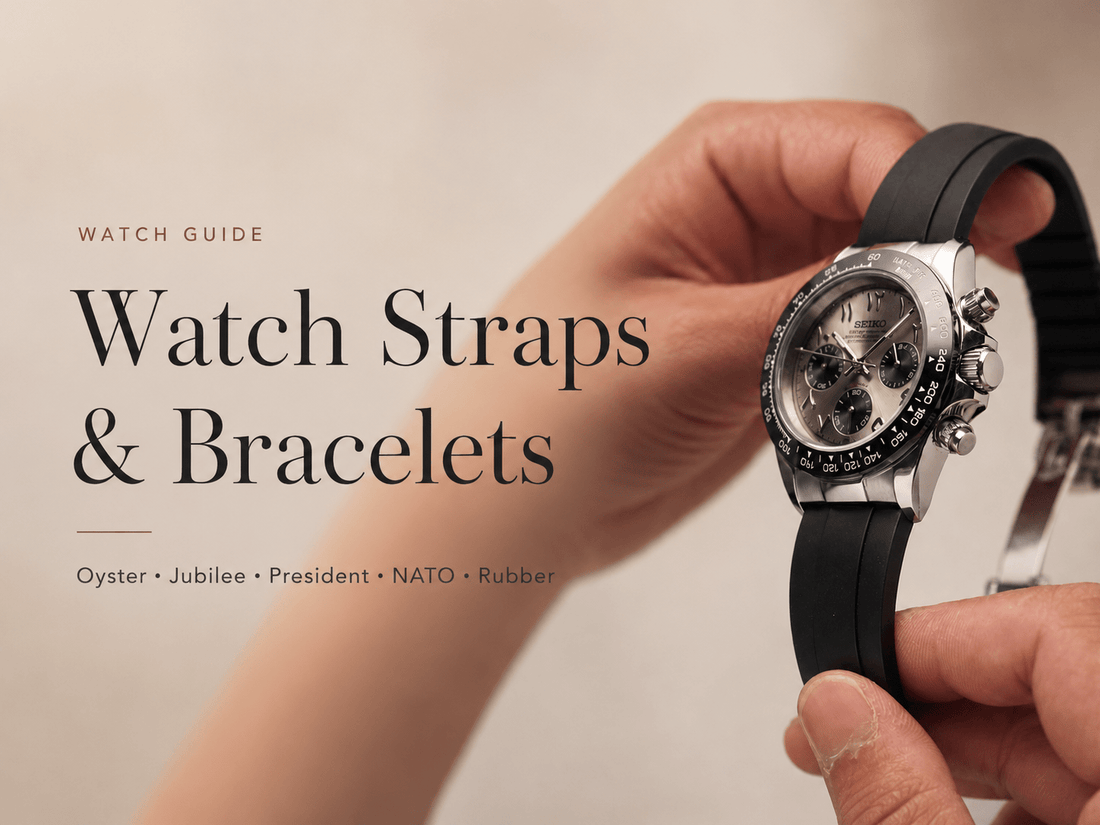 The Complete Guide to Watch Straps and Bracelets: Oyster, Jubilee, President, NATO, Rubber — Which Is Right for Your Seiko Mod? - Watches By Cody