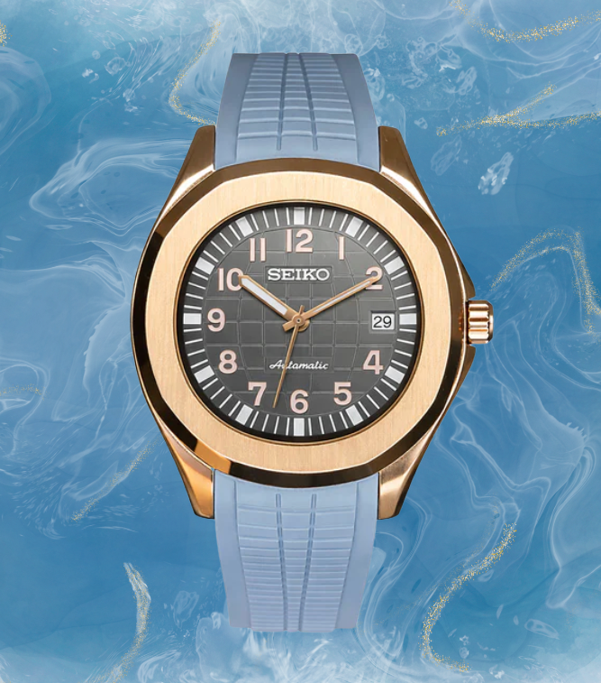 Seiko Mod Aquanaut RG Baby Blue