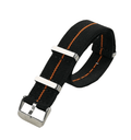 Black & Orange Nylon Strap - Watches By Cody