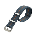 Deep Grey & Orange Nylon Strap - Watches By Cody