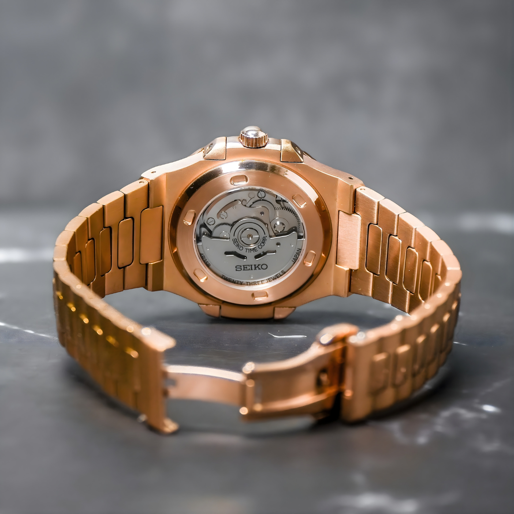 Seiko Mod Nautilus RG Open Heart