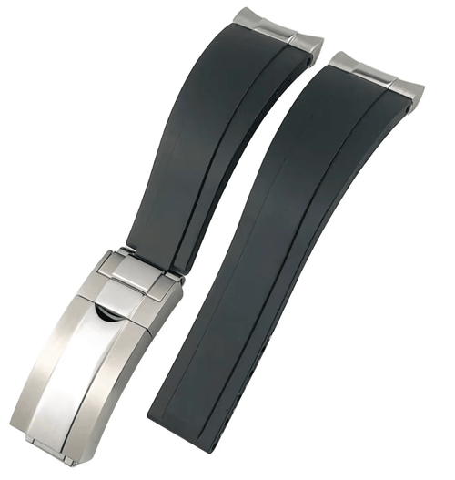 Premium Black Silicone Strap - Watches By Cody