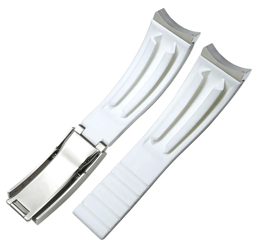 Premium White Silicone Strap - Watches By Cody