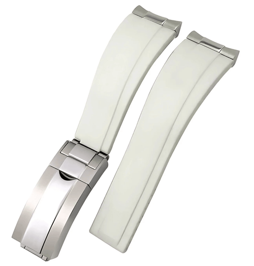 Premium White Silicone Strap - Watches By Cody