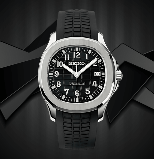 Seiko Mod Aquanaut Black - Watches By Cody
