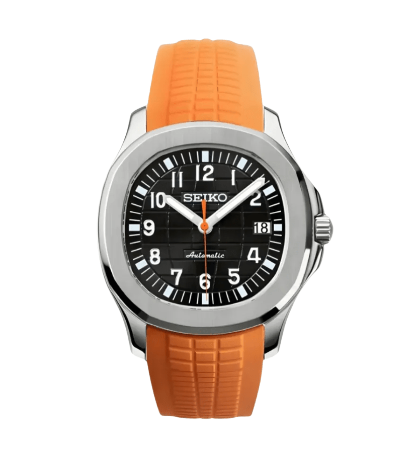Seiko Mod Aquanaut Orange Black - Watches By Cody