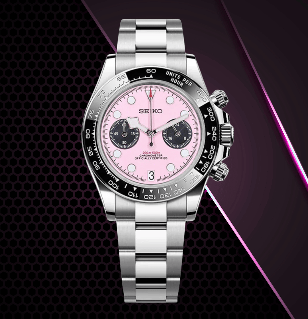 Seiko Mod Black Bay Pink - Watches By Cody