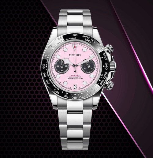 Seiko Mod Black Bay Pink - Watches By Cody