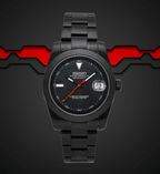 Seiko Mod Datejust Black Red Lightning - Watches By Cody