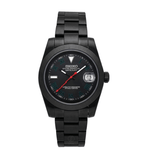 Seiko Mod Datejust Black Red Lightning - Watches By Cody