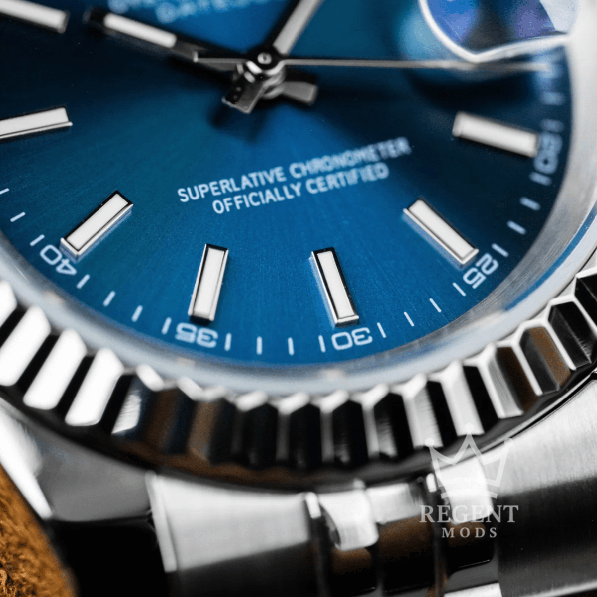 Seiko Mod Datejust Blue - Watches By Cody