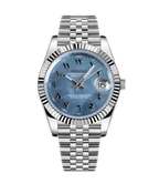 Seiko Mod Datejust Blue Arabic Cosmos - Watches By Cody