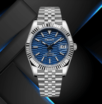 Seiko Mod Datejust Blue Motif - Watches By Cody