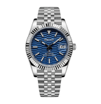 Seiko Mod Datejust Blue Motif - Watches By Cody