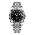 Seiko Mod Datejust Classic Black - Watches By Cody