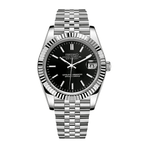 Seiko Mod Datejust Classic Black - Watches By Cody