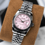 Seiko Mod Datejust Lady Gem Pink - Watches By Cody
