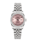 Seiko Mod Datejust Lady Gem Pink - Watches By Cody