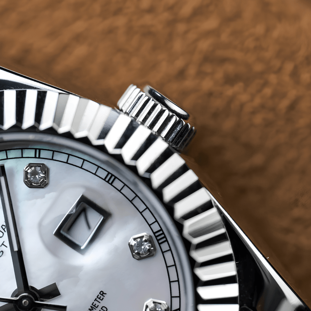 Seiko Mod Datejust Lady Gem Silver - Watches By Cody