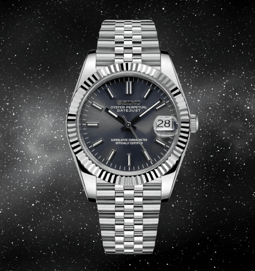 Seiko Mod Datejust "Rhodium" - Watches By Cody