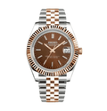 Seiko Mod Datejust Twotone Chocolate - Watches By Cody