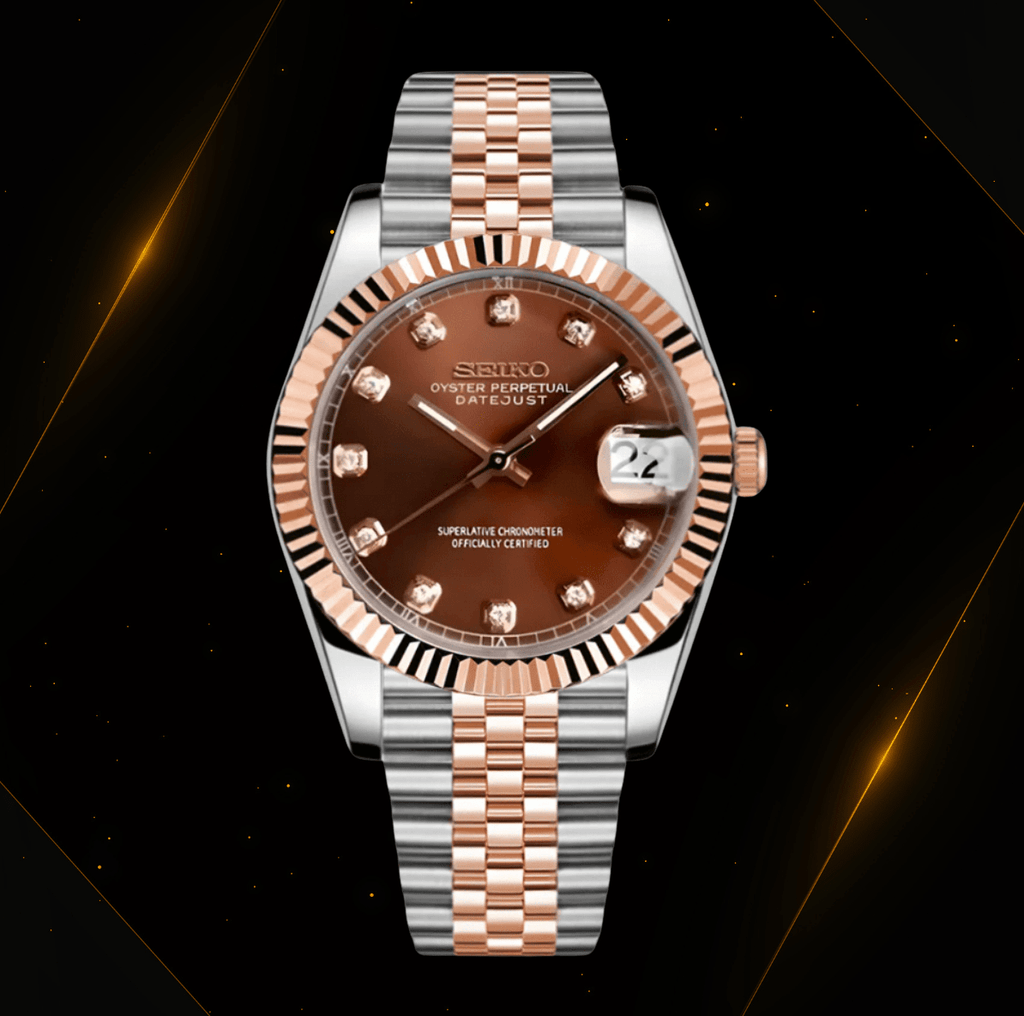 Seiko Mod Datejust Twotone Gem - Watches By Cody