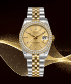 Seiko Mod Datejust Twotone Gem Gold - Watches By Cody