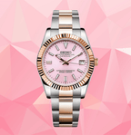 Seiko Mod Datejust Twotone Pink - Watches By Cody