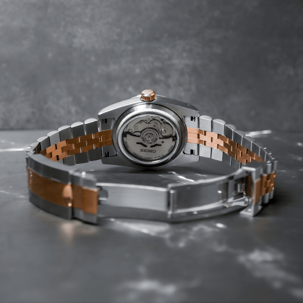 Seiko Mod Datejust Twotone Wimbledon - Watches By Cody