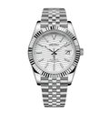 Seiko Mod Datejust White Motif - Watches By Cody