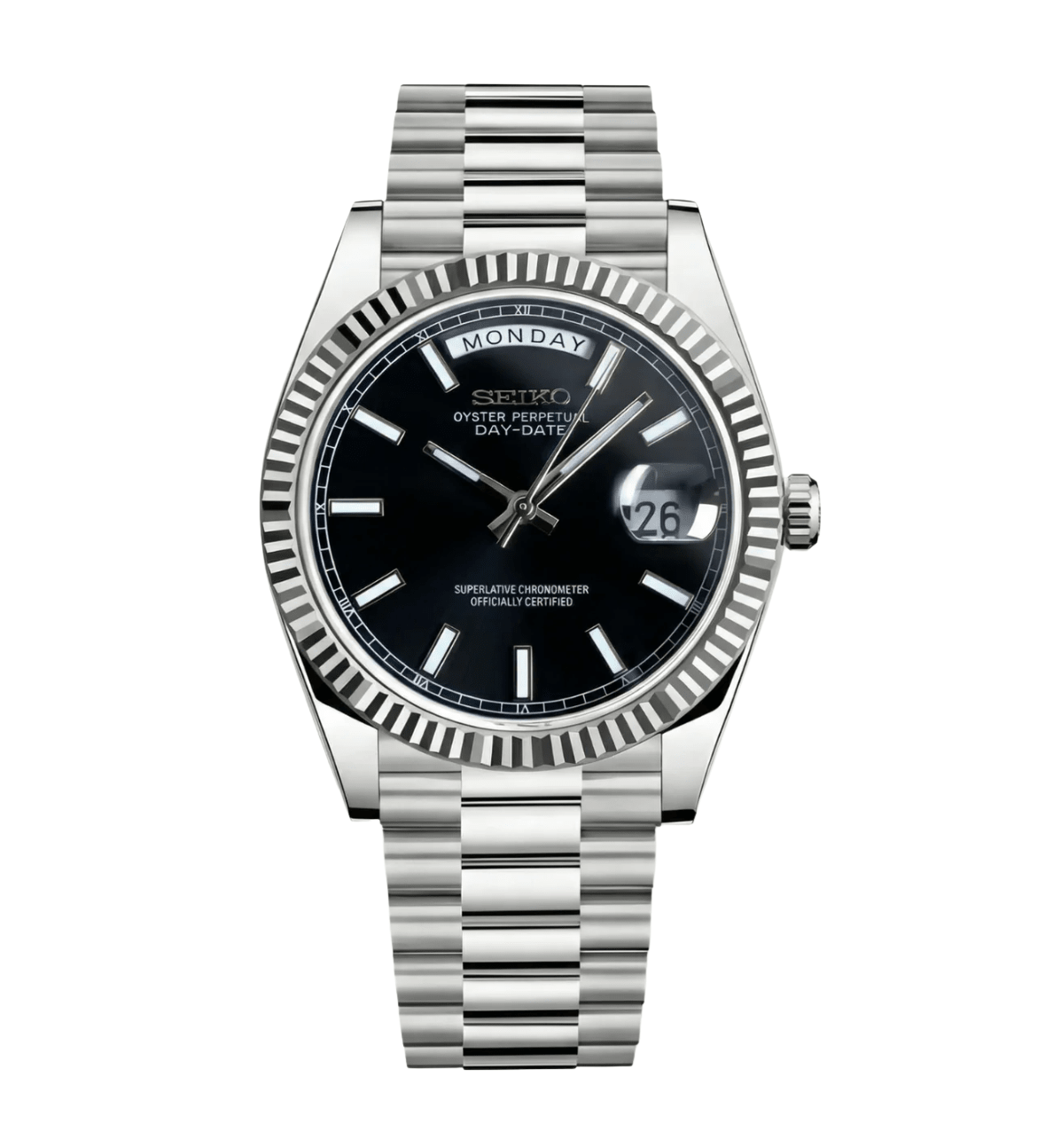Seiko Mod Day - Date Black - Watches By Cody