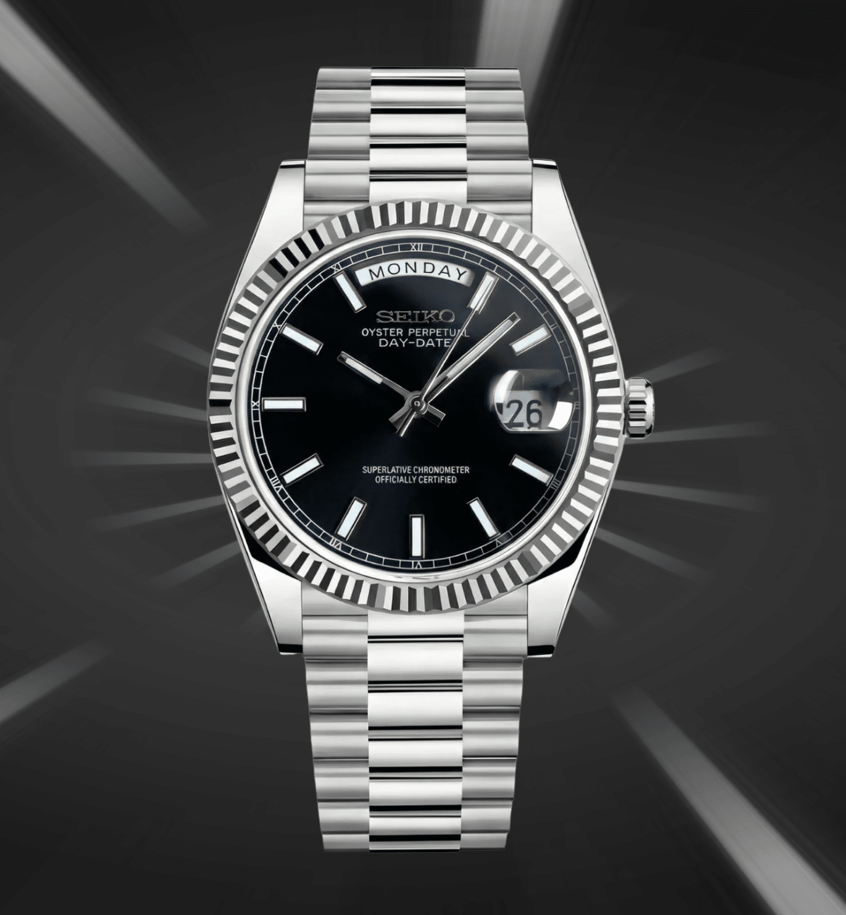 Seiko Mod Day - Date Black - Watches By Cody