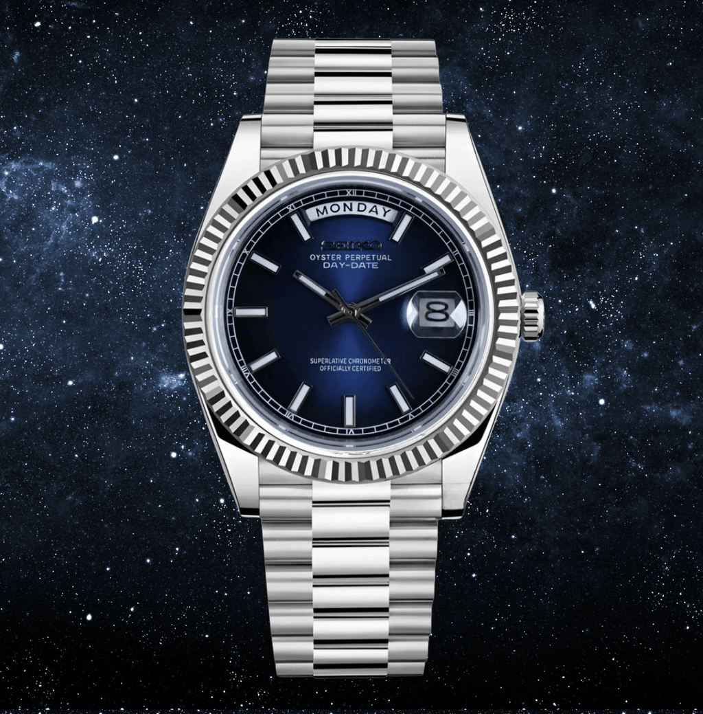 Seiko Mod Day - Date Classic Blue - Watches By Cody