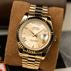 Seiko Mod Day-Date Full Gold - Watches By Cody