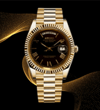 Seiko Mod Day - Date Gold Roman Black - Watches By Cody