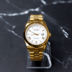 Seiko Mod Day - Date Gold White - Watches By Cody