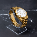 Seiko Mod Day - Date Gold White - Watches By Cody
