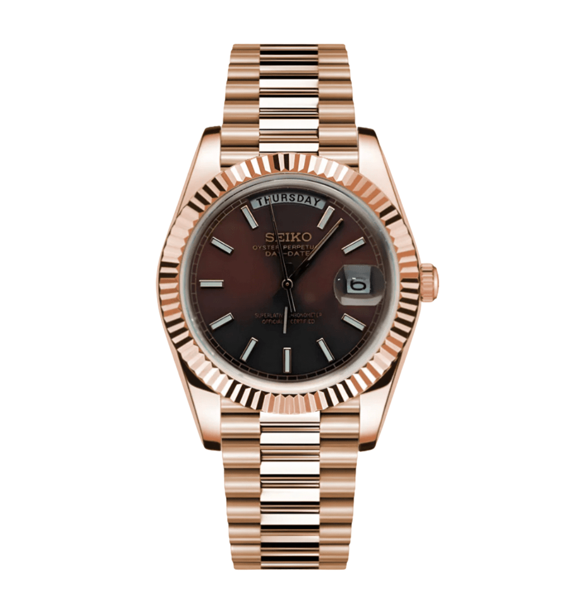 Seiko Mod Day - Date RG Chocolate - Watches By Cody