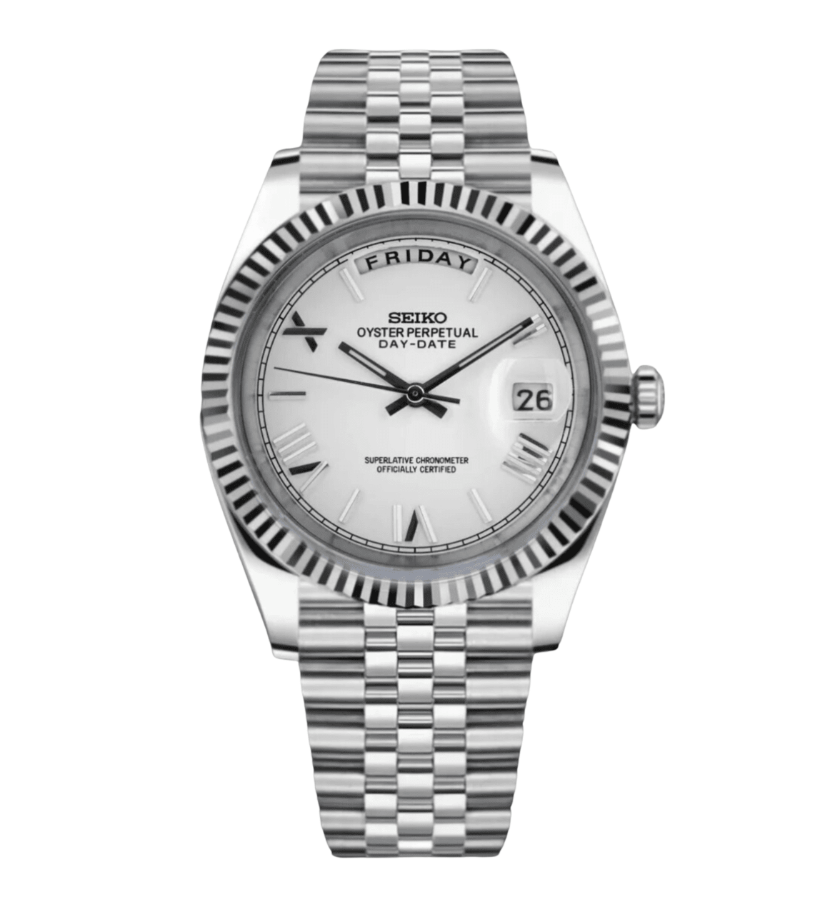 Seiko Mod Day - Date White - Watches By Cody