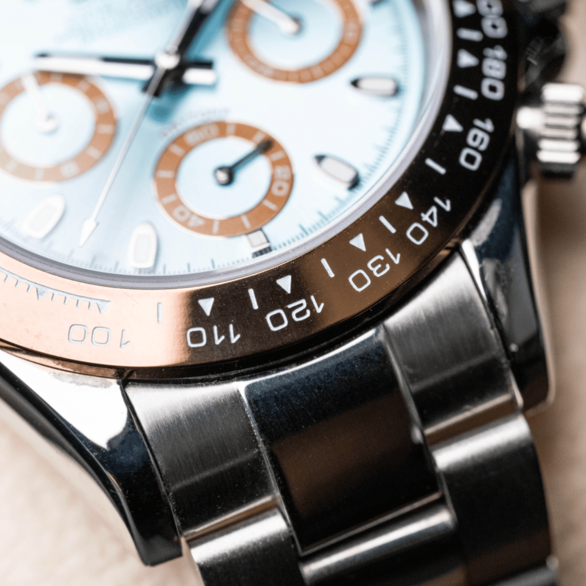Seiko Mod Daytona Brown Blue - Watches By Cody