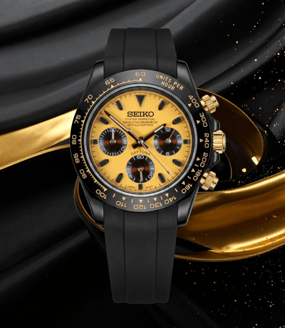 Seiko Mod Daytona Bumblebee - Watches By Cody