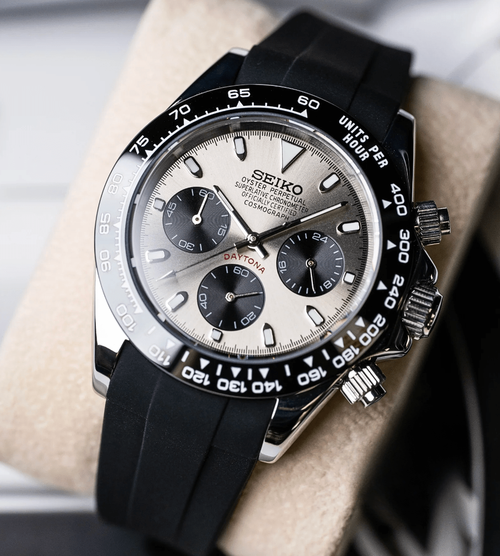Seiko Mod Daytona Ghost - Watches By Cody