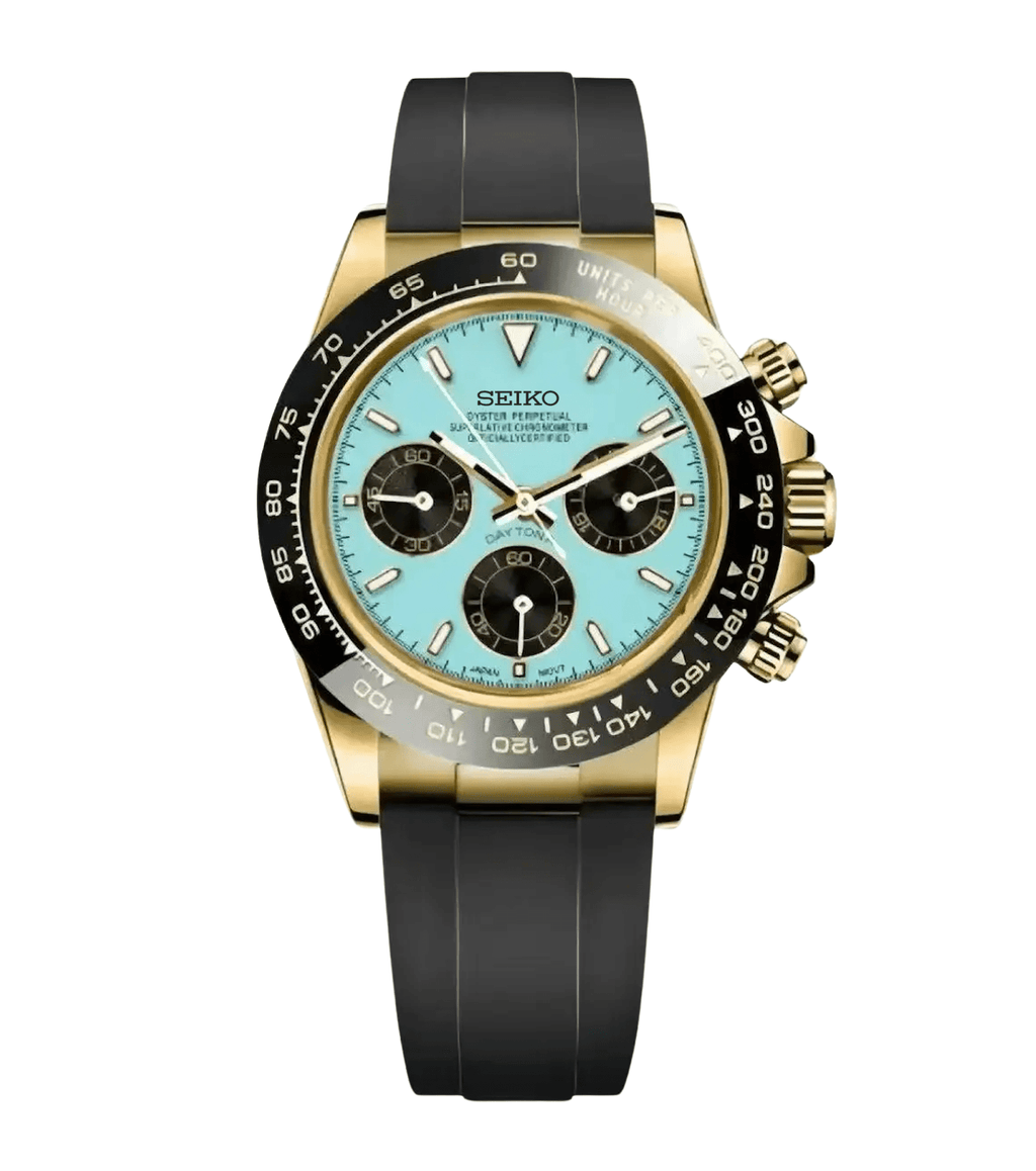 Seiko Mod Daytona Gold Tiffany - Watches By Cody