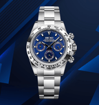Seiko Mod Daytona Platinum Blue - Watches By Cody