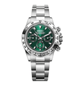 Seiko Mod Daytona Platinum Green - Watches By Cody