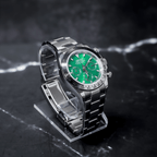 Seiko Mod Daytona Platinum Green - Watches By Cody